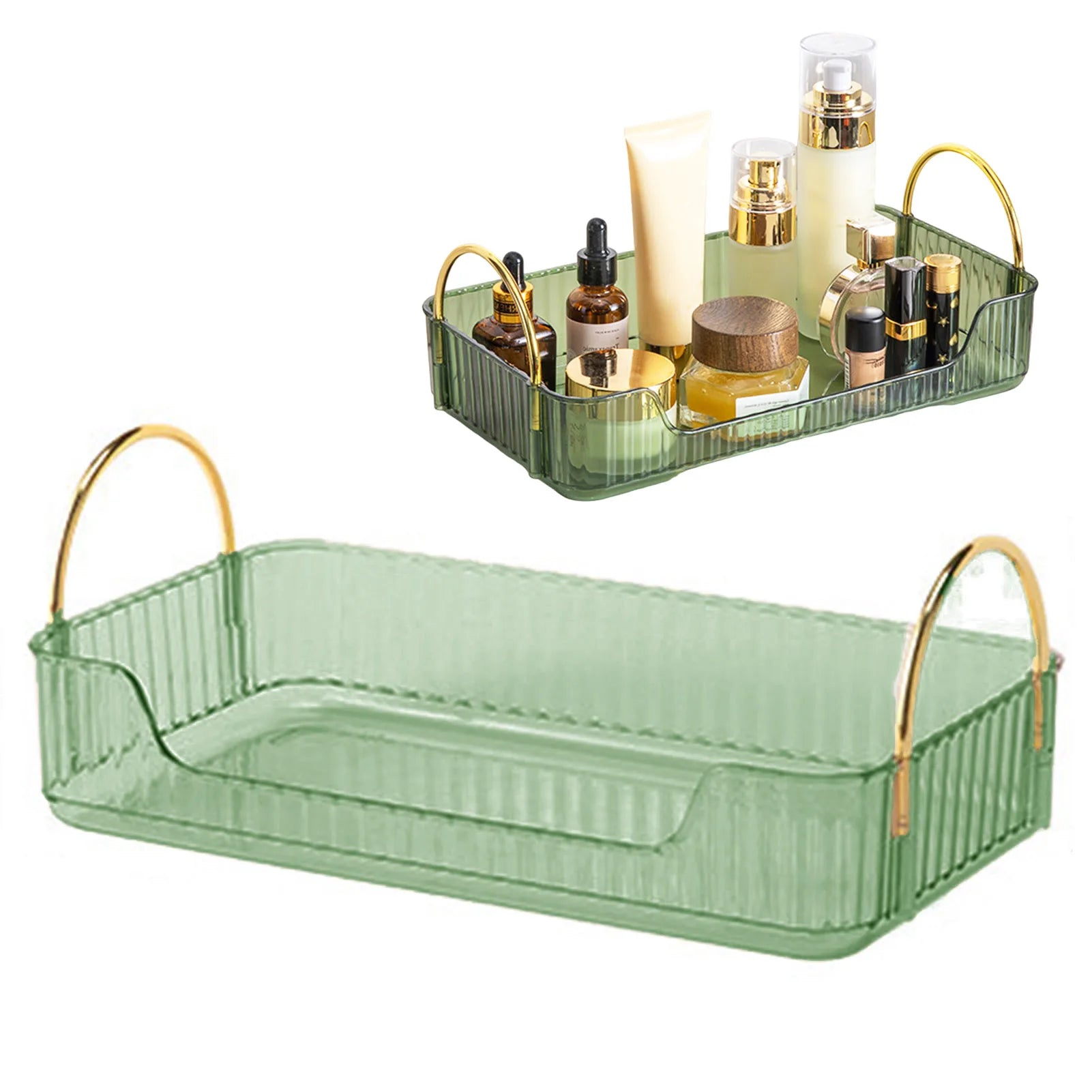 Bathroom Organizer Rack Light Luxury Acrylic Storage Holder For Jewelry Cosmetic Makeup Skincare Hair Accessory Home Storage Box
