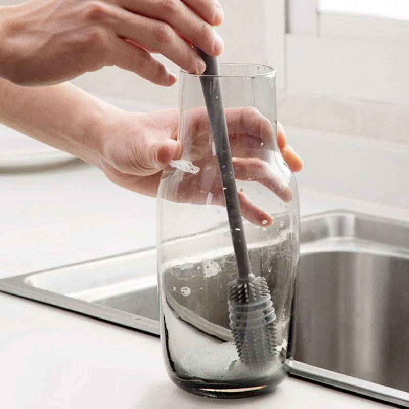 Silicone Bottle & Cup Scrubber - detail view