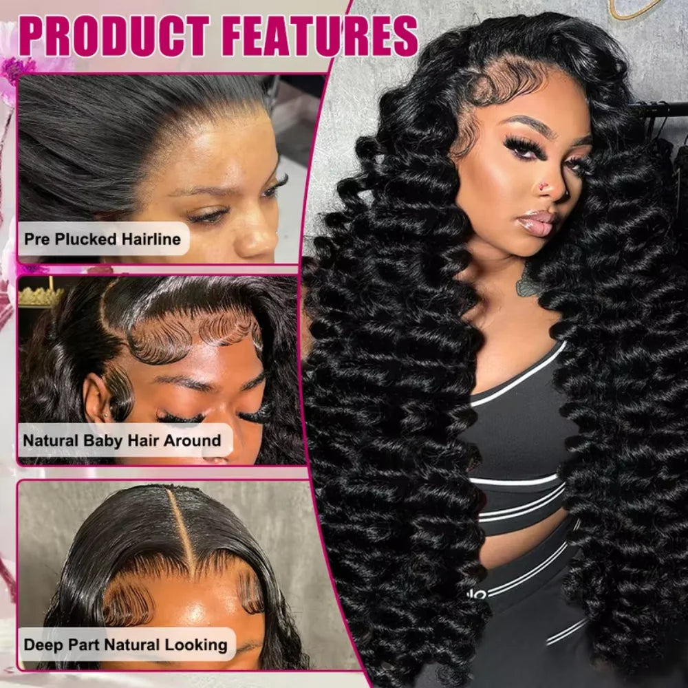 Loose Deep Water Wave HD Lace Wig - alternate view