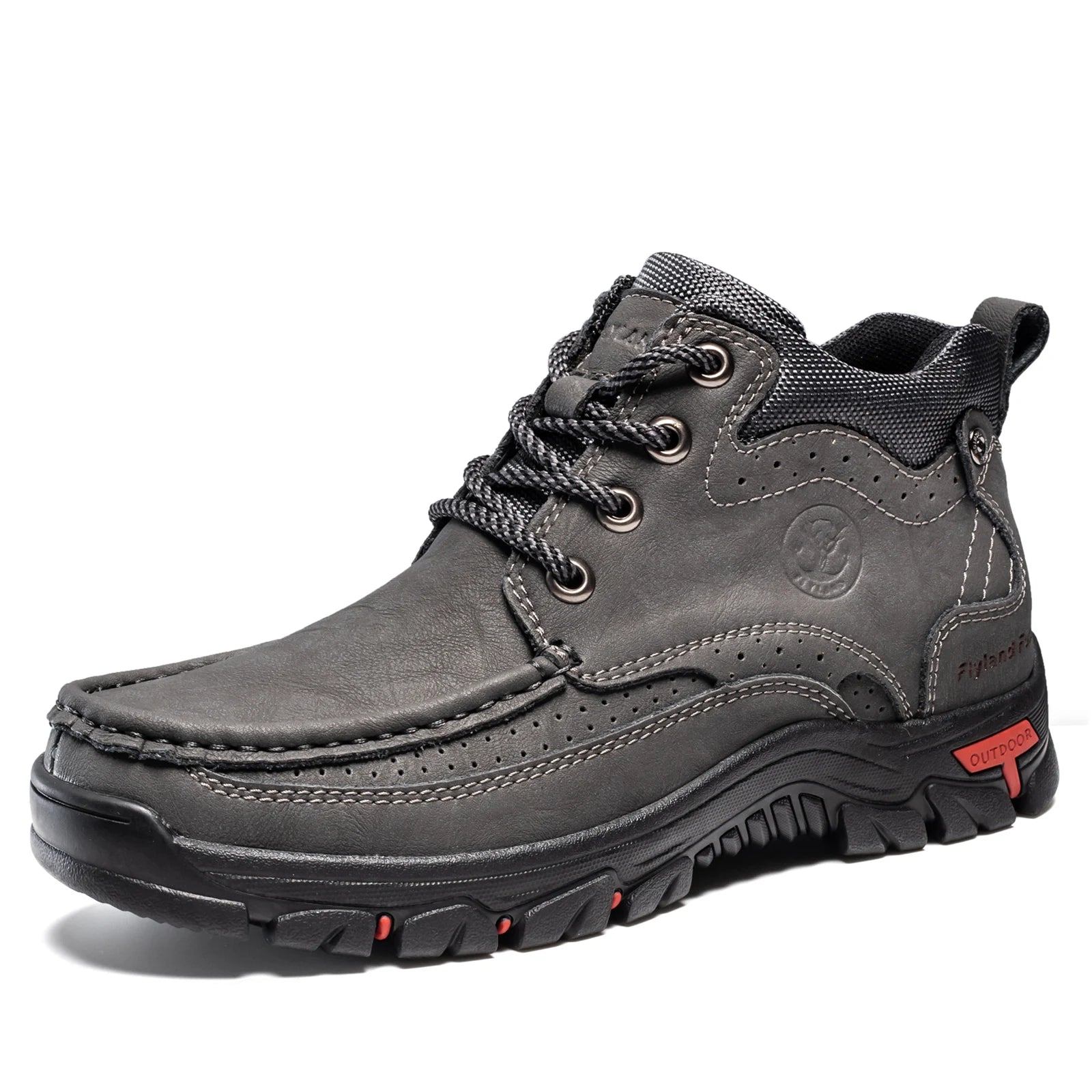 Men's Vintage Faux Leather Chukka Boots
