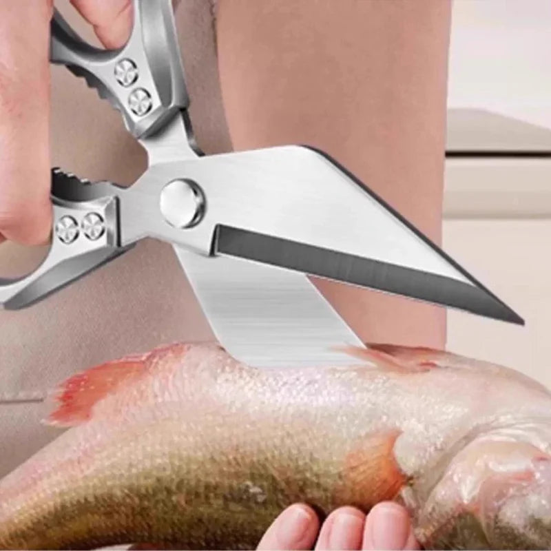 Kitchen Scissors Stainless Steel Cooking Accessories Multi Function Tool Food Scissor For Chicken Vegetables Barbecue Meat Fish