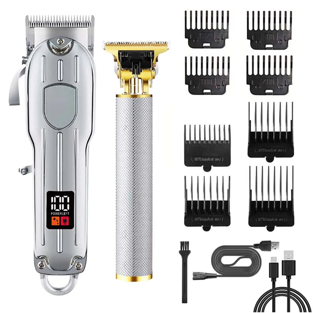 Rechargeable Hair Clipper & Trimmer Kit