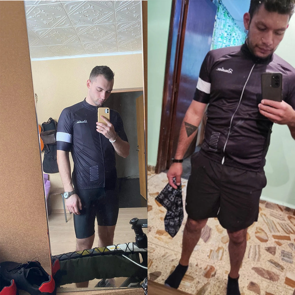 Men's Classic Black Cycling Jersey