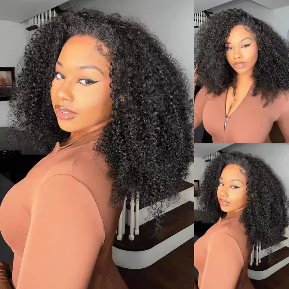 Drawstring Headband Wig, Kinky Curly - alternate view