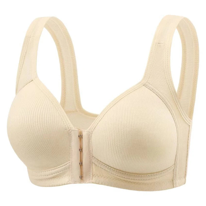 Seamless Front-Closure Push-Up Bra