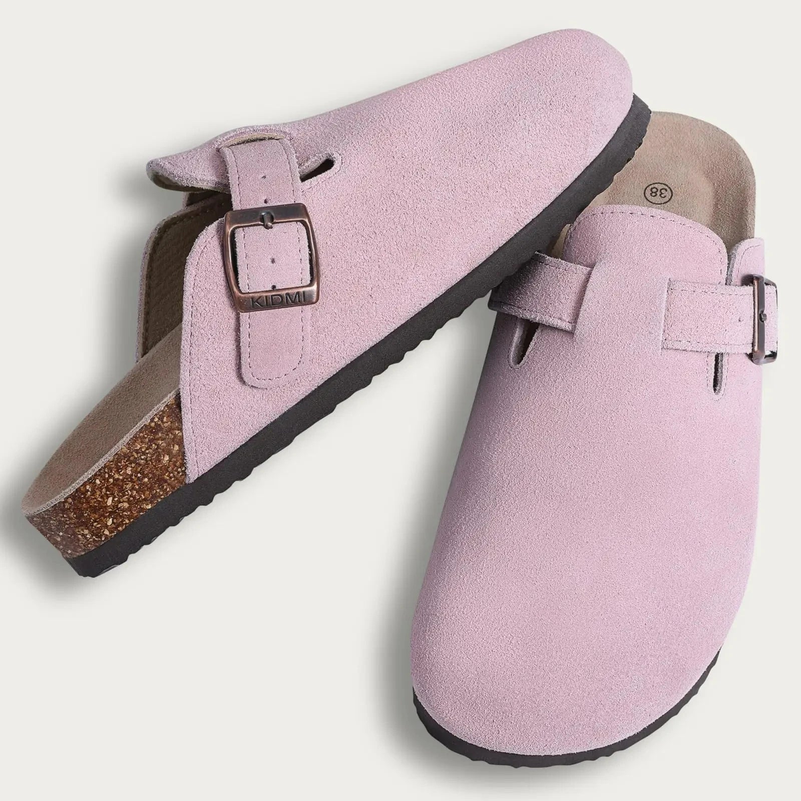 Cork Suede Mules Slippers