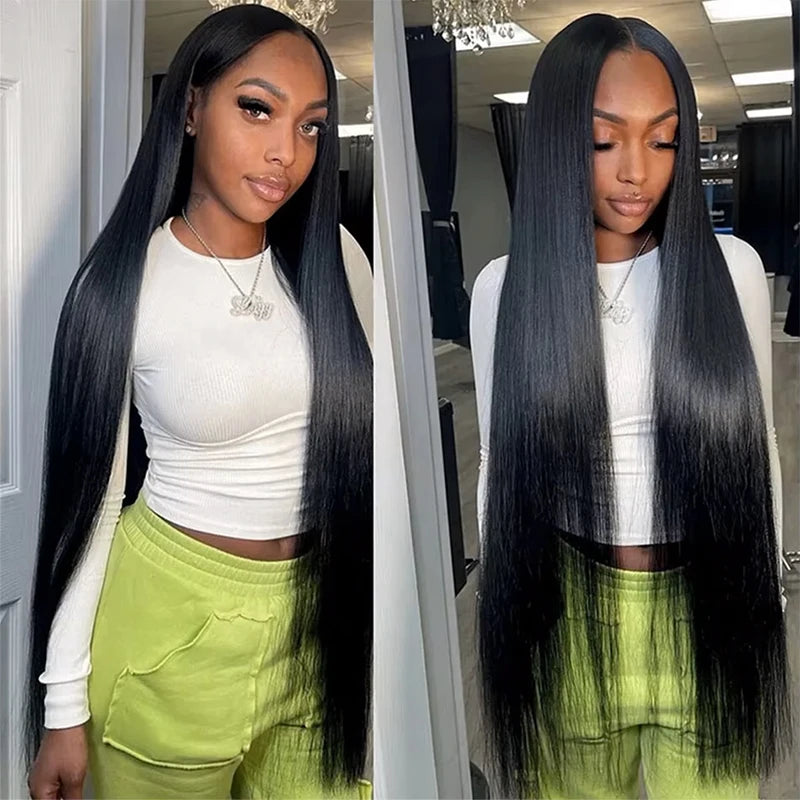 Brazilian Human Hair Bundles, Straight Remy Weave - detail view