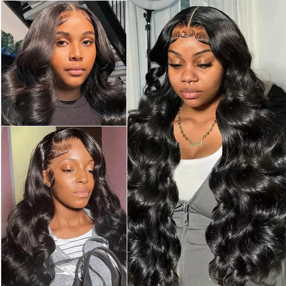 13x6 HD Transparent Lace Front Wig – Body Wave Human Hair, 220% Density, up to 40"