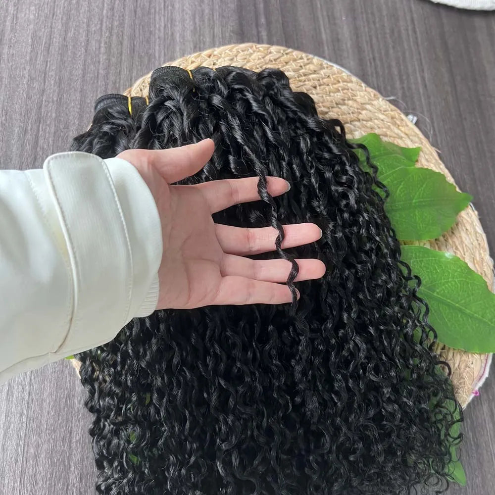 Pixie Afro Curly Human Hair Bundles