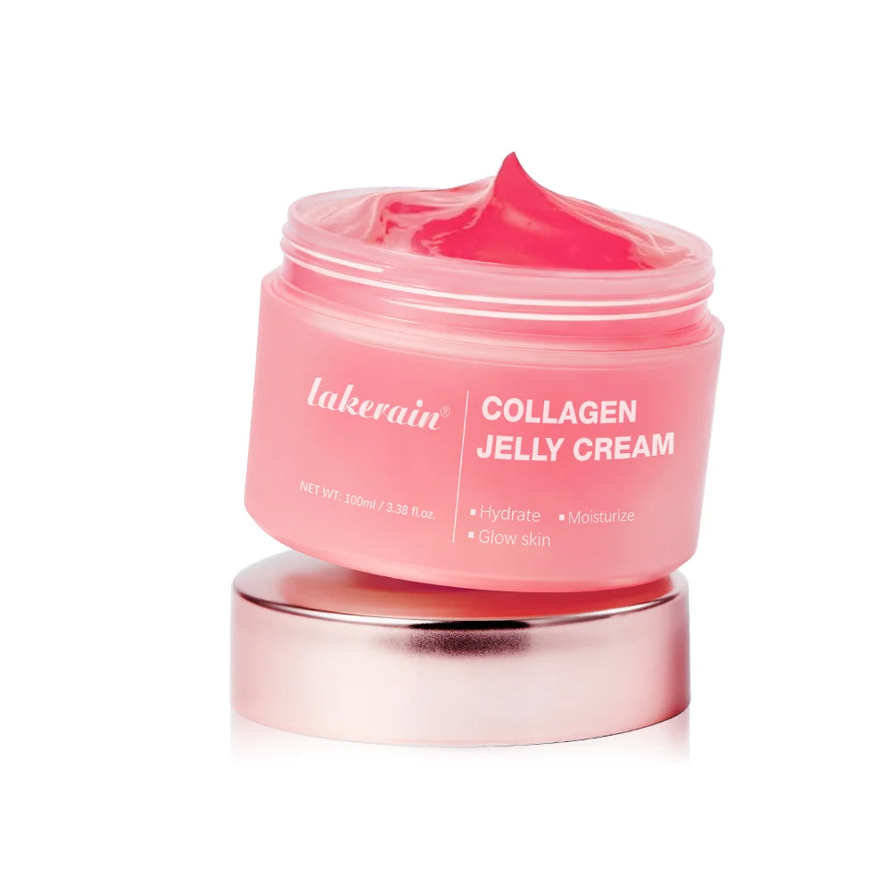 Hydrating Collagen Jelly Facial Cream Niacinamide Hydrolyzed Collagen Soothing Firmness Long Lasting Moisturizer Daily Skincare