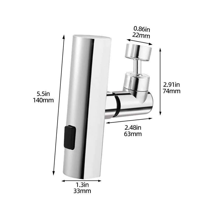 Splash-Proof Universal Faucet Adapter