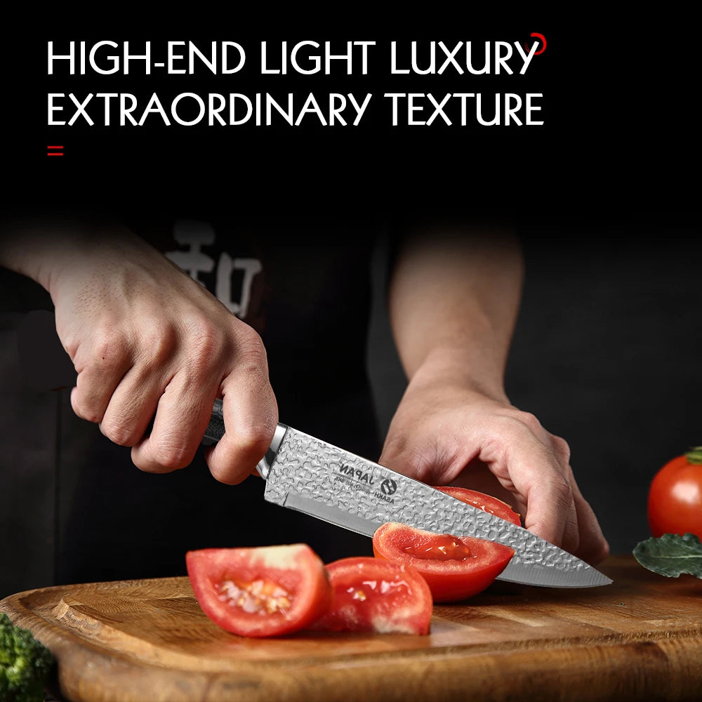 Kitchen knife forged from stainless steel, Japanese-style. Kitchen accessories suitable for chefs for cutting meat and fruits