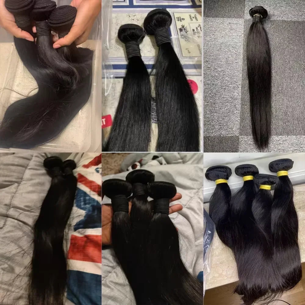 30-Inch Brazilian Raw Human Hair Bundles
