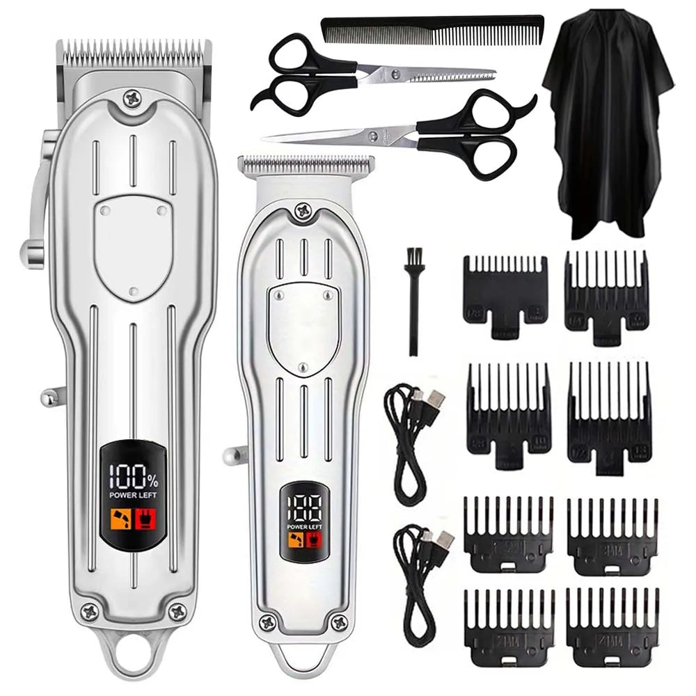 Rechargeable Hair Clipper & Trimmer Kit