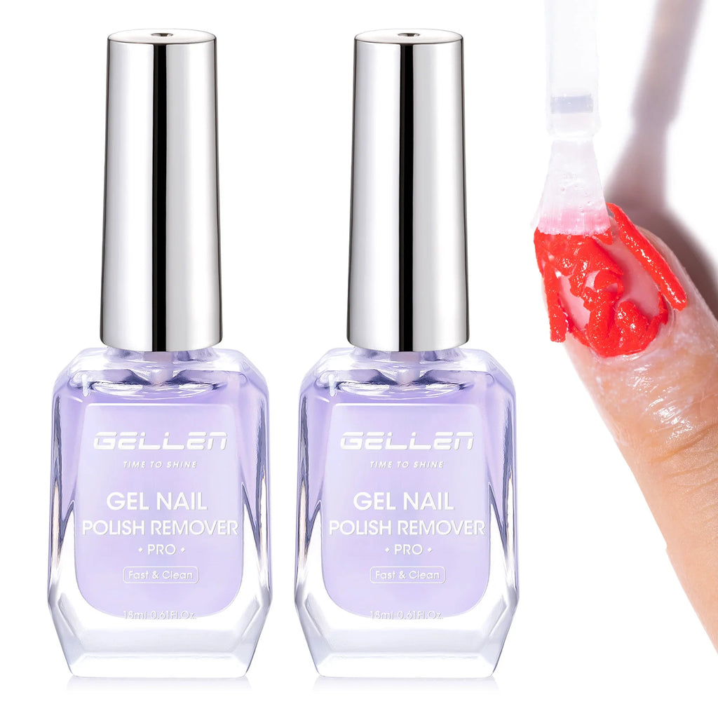 GELLEN Professional Nail Gel Remover Kit Fast Removal No Foil Cuticle Oil Liquid Latex UV Gel Polish Remover Manicure Tools