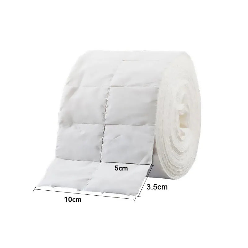 300Pcs Nail Wipe Cotton Pads Nail Manicure Soak Nail Art Cleaning Manicure Tool Polish Remover Cleaner Paper Small Roll