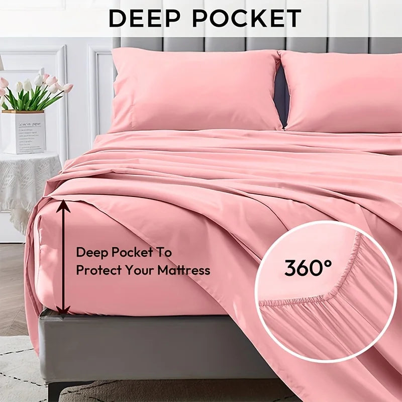 Ultra-Soft Microfiber Queen Sheet Set