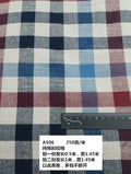 Cotton Twill Plaid Fabric by the Meter