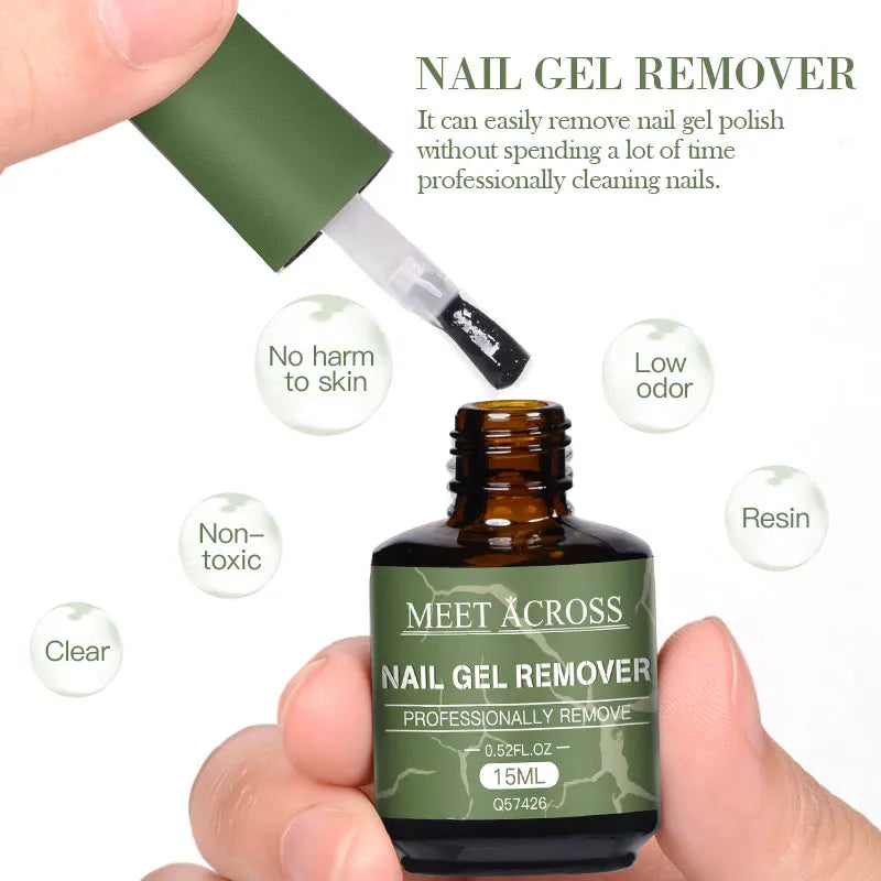 1/4bottle Nail Gel Remover Polish Soak-Off 3 Minutes Quickly & Easily Removes Gel Polish 0.5fl.Oz Professional Non-Irritating