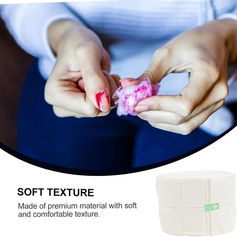 300Pcs Nail Wipe Cotton Pads Nail Manicure Soak Nail Art Cleaning Manicure Tool Polish Remover Cleaner Paper Small Roll