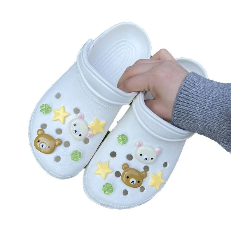 Bear & Star Removable Shoe Charms (10-Pack)