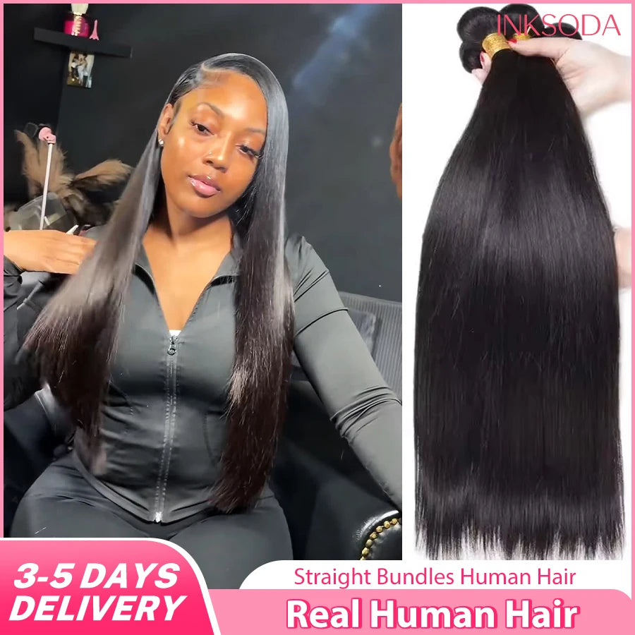 Brazilian Human Hair Bundles, Straight Remy Weave