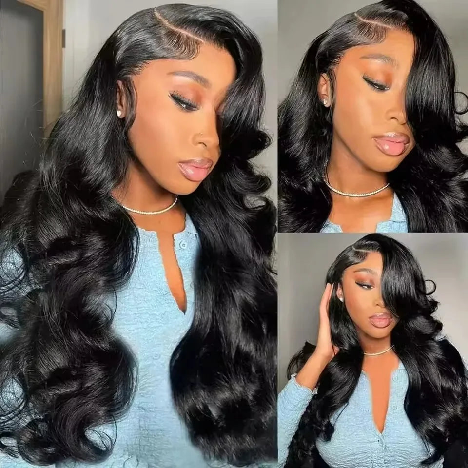 HD Body Wave Lace Frontal Wig, Brazilian Human Hair - alternate view