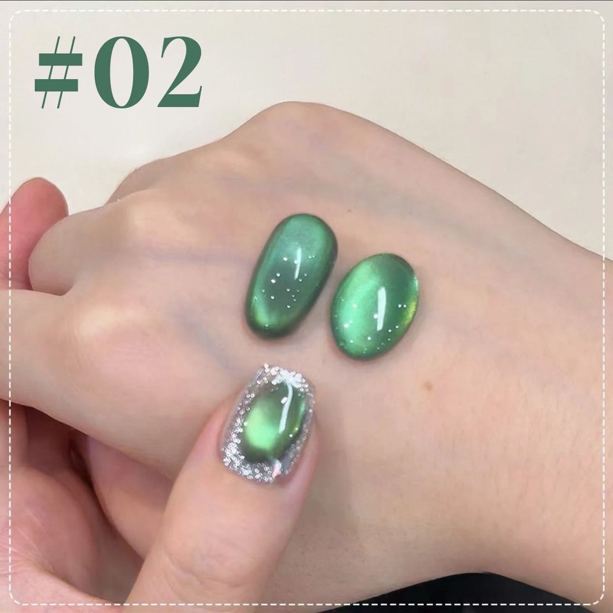 MIANEL 12ml Green Cat Magnetic Gel Nail Polish Spider Lily Varnish Soak Of UV Light Nails Nail Salon Winter Nails 1-21pcs