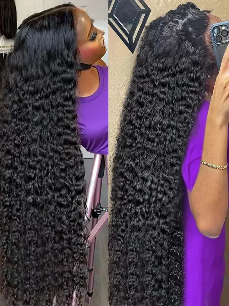 HD Lace Front Wig, Raw Deep Wave & Curly - alternate view