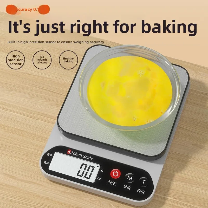 Kitchen Scale Electronic Scale Household Small Precision Electronic Weighing High Precision Food Scale Baking Gram Weighing