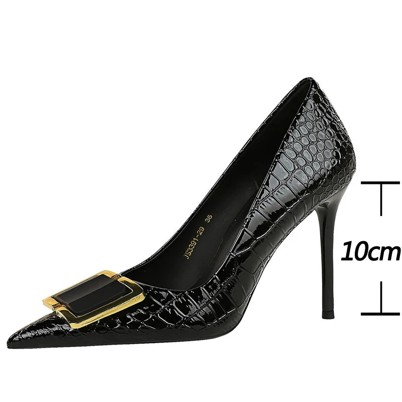 Women's Stiletto High Heel Pumps - detail view