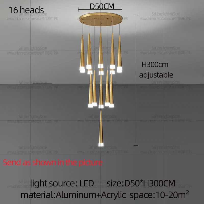 Nordic LED Pendant Chandelier