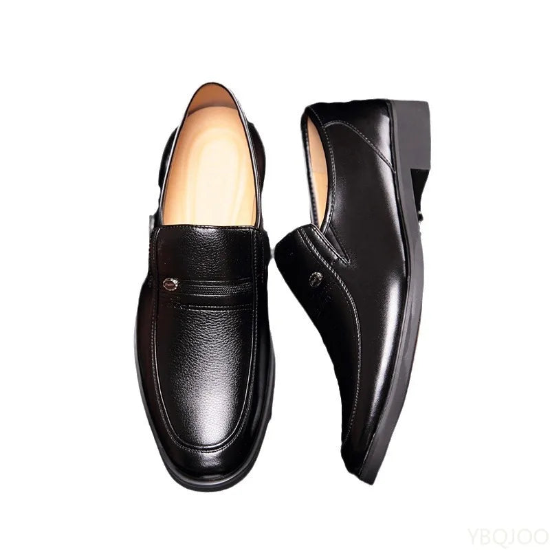 Men's Classic Slip-On Dress Shoes – Breathable, Business Casual