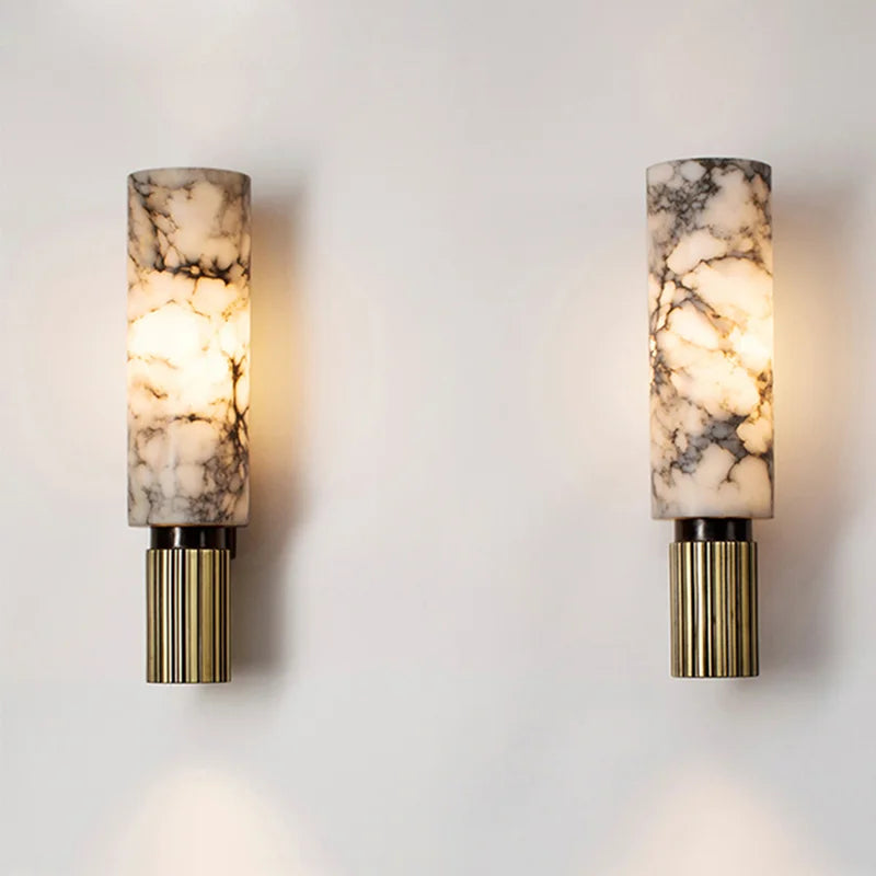 Natural Marble LED Wall Sconce - alternate view