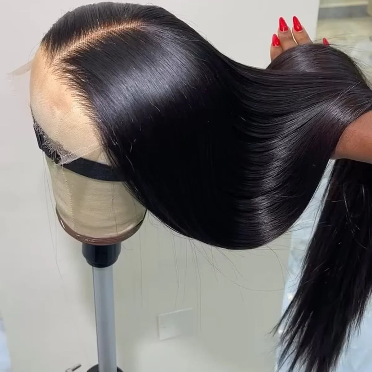 28 30 inch 250% Density 13x6 Hd Lace Front Human Hair Wigs Pre plucked Peruvian Bone Straight Lace Frontal Wigs For Black Women