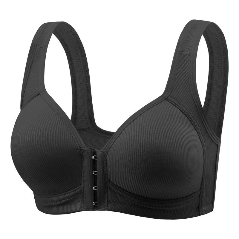 Seamless Front-Closure Push-Up Bra