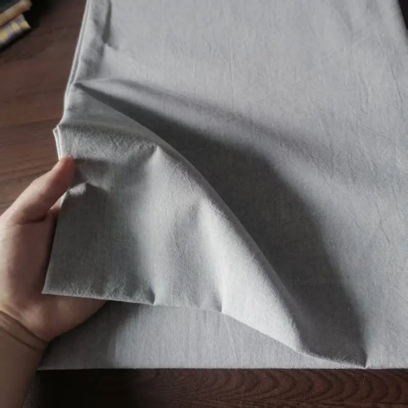 Washed Cotton Plaid Fabric by the Meter