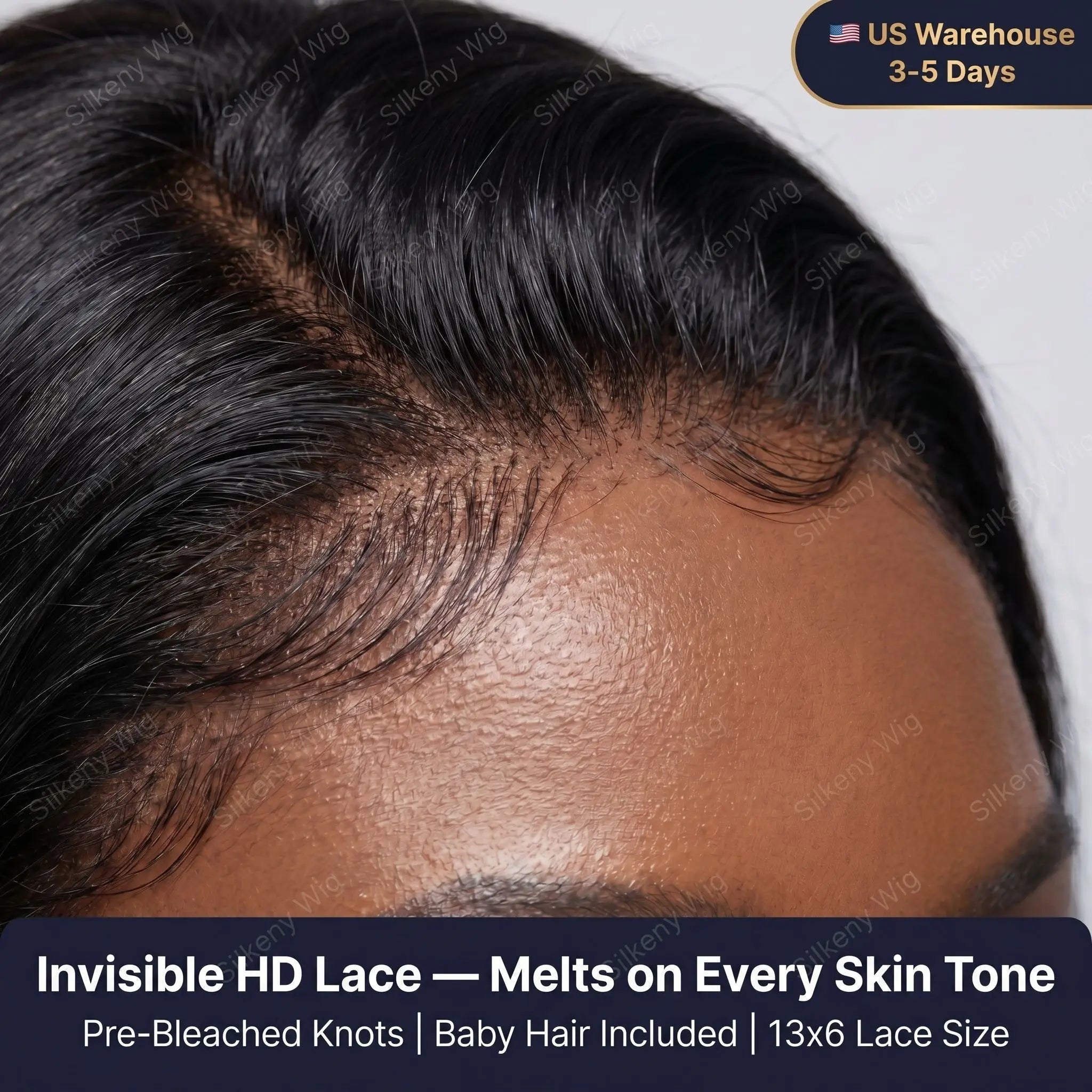 HD Lace Frontal Wig, Brazilian Deep Wave Curly - alternate view