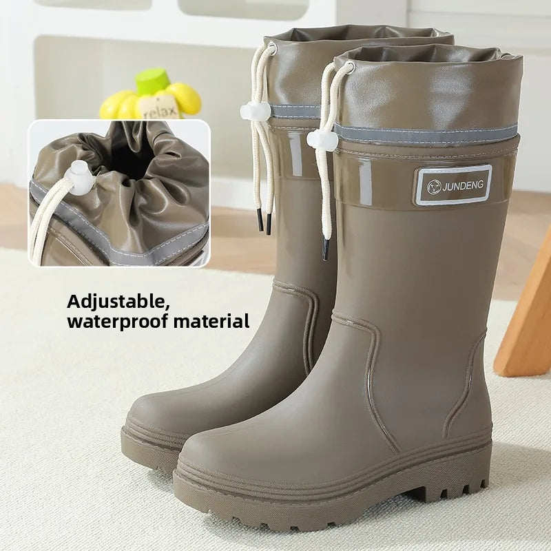 Women's Mid-Calf Waterproof Rain Boots - alternate view
