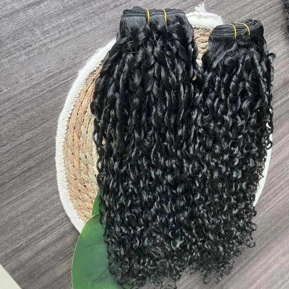 Pixie Afro Curly Human Hair Bundles