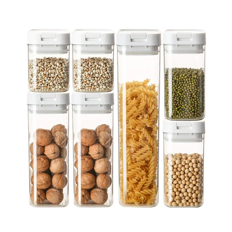 Airtight Kitchen Storage Jars with Scale Lines