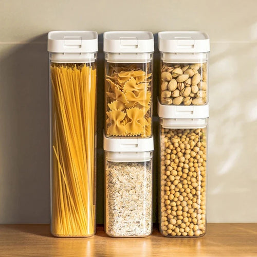 Airtight Kitchen Storage Jars with Scale Lines