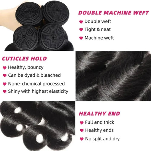 42-Inch Body Wave Human Hair Bundles - alternate view