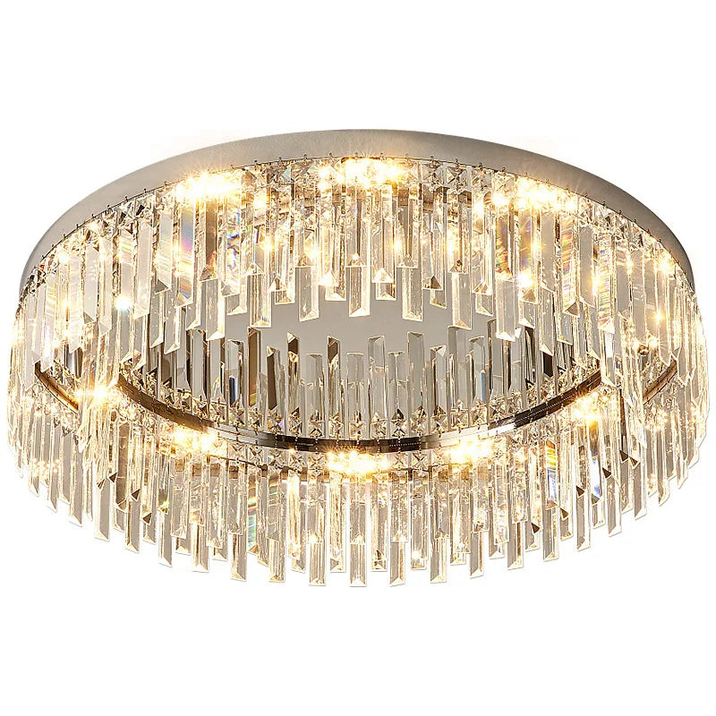Round Crystal Ceiling Lamp