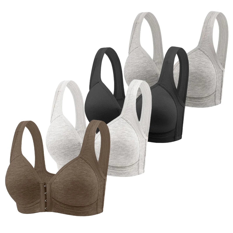 Seamless Front-Closure Push-Up Bra