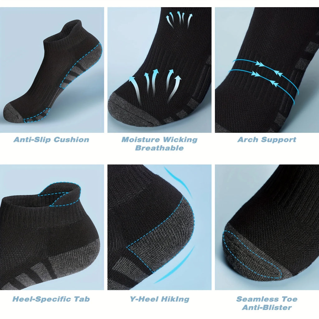 Men's Breathable Mesh Low-Cut Socks (12-Pack)