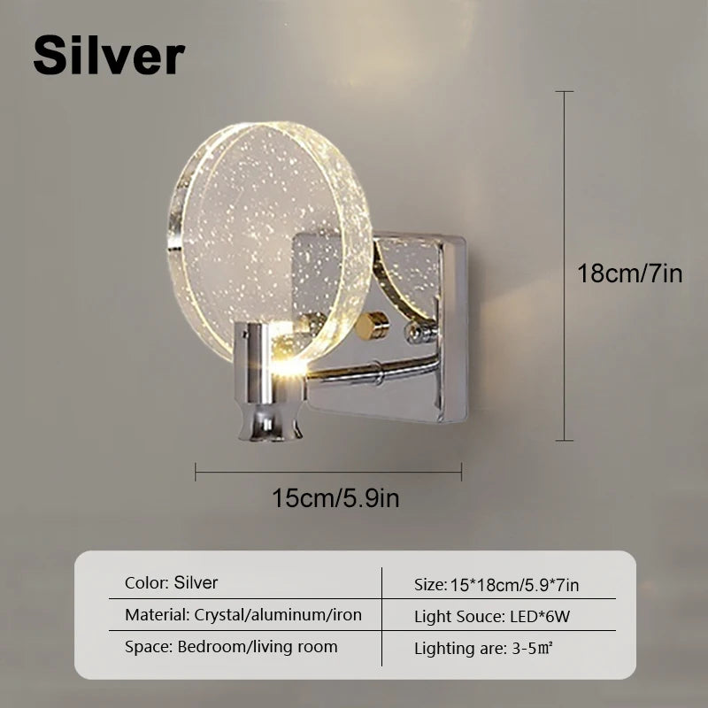 Crystal LED Wall Lamp