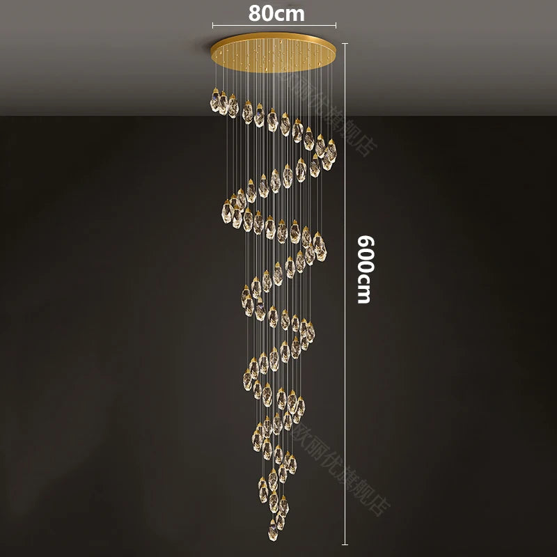 Meteorite Crystal LED Chandelier