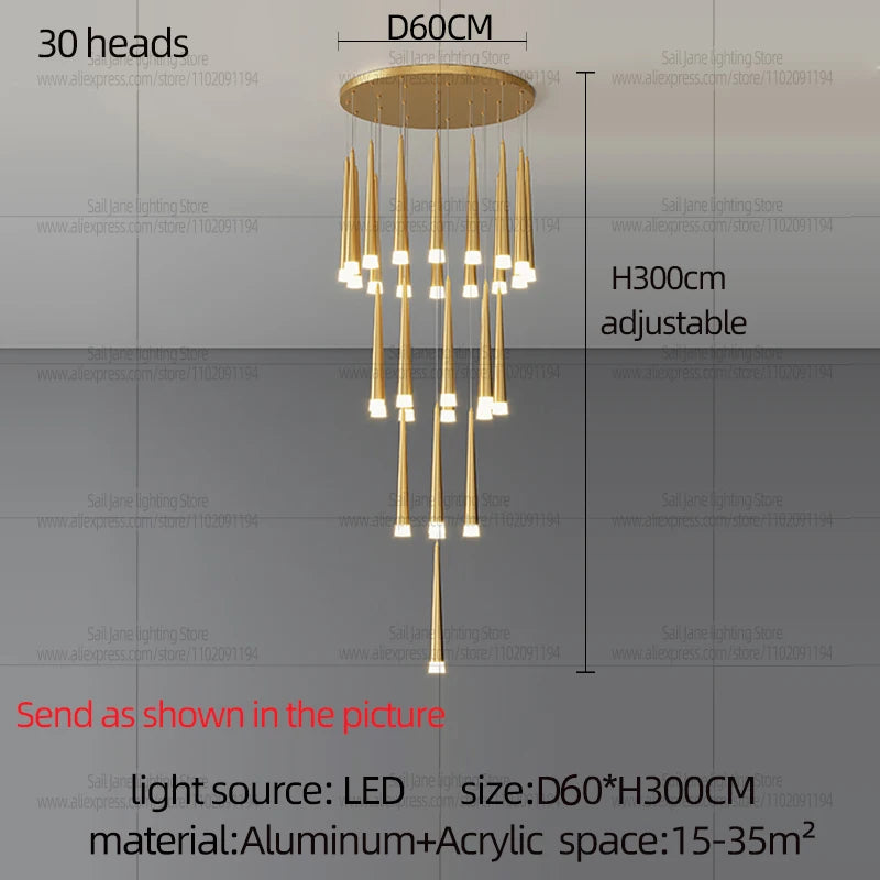 Nordic LED Pendant Chandelier