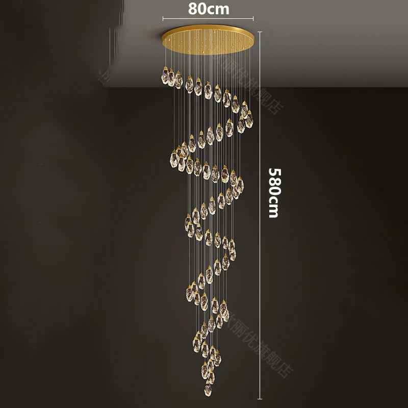 Meteorite Crystal LED Chandelier